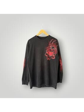 Vintage Good Sports Spider Skull Graphic Sweatshirt XL Men’s